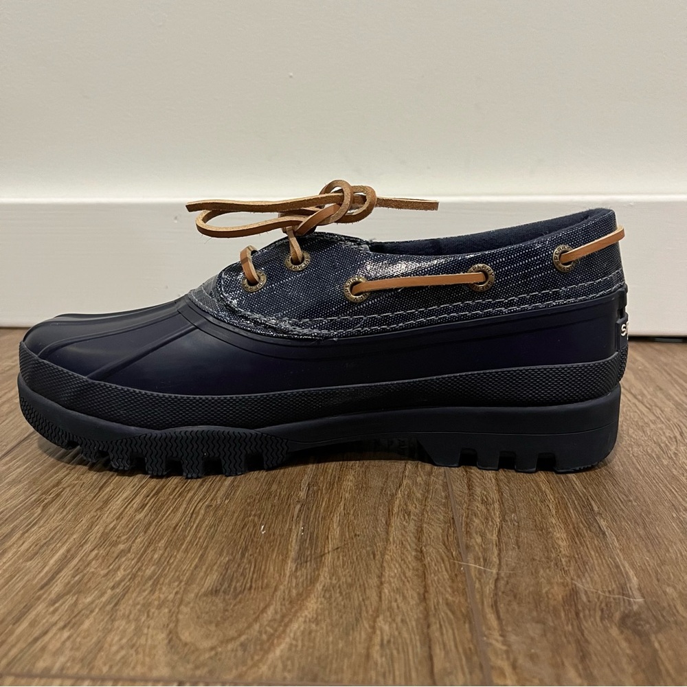 Sperry Navy and Tan Duck Boots - Picture 13 of 14
